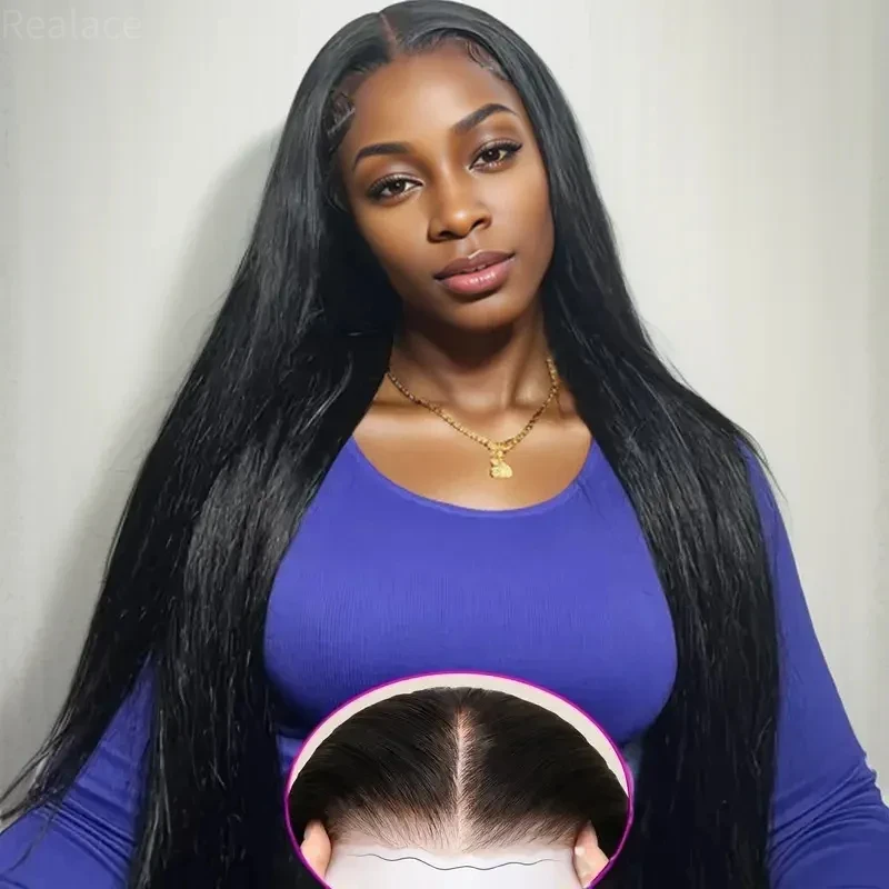 

30 Inch Brazilian Glueless Wig Ready to Wear Straight Human Hair Wigs Transparent 100% Lace Frontal Wig Cheap For Women Choice