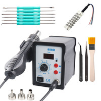 Hot Air Gun 858D BGA Rework Solder Station Blower Hair Dryer Hairdryer Soldering Heat Gun 220V 110V For SMD SMT Welding Repair