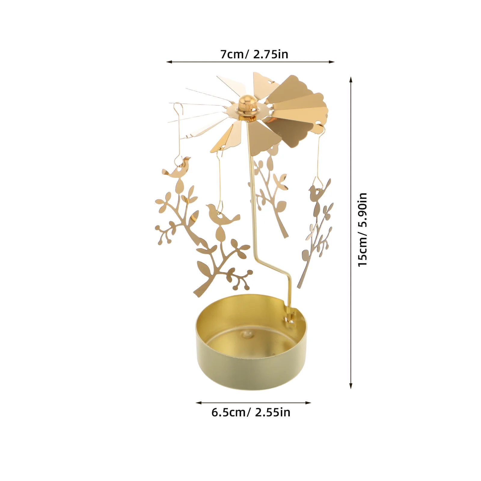 حامل دوار معدني ضوء دوار للمنزل عيد الميلاد الجدول المركزية الديكور عيد الميلاد ديكور للطاولات #2