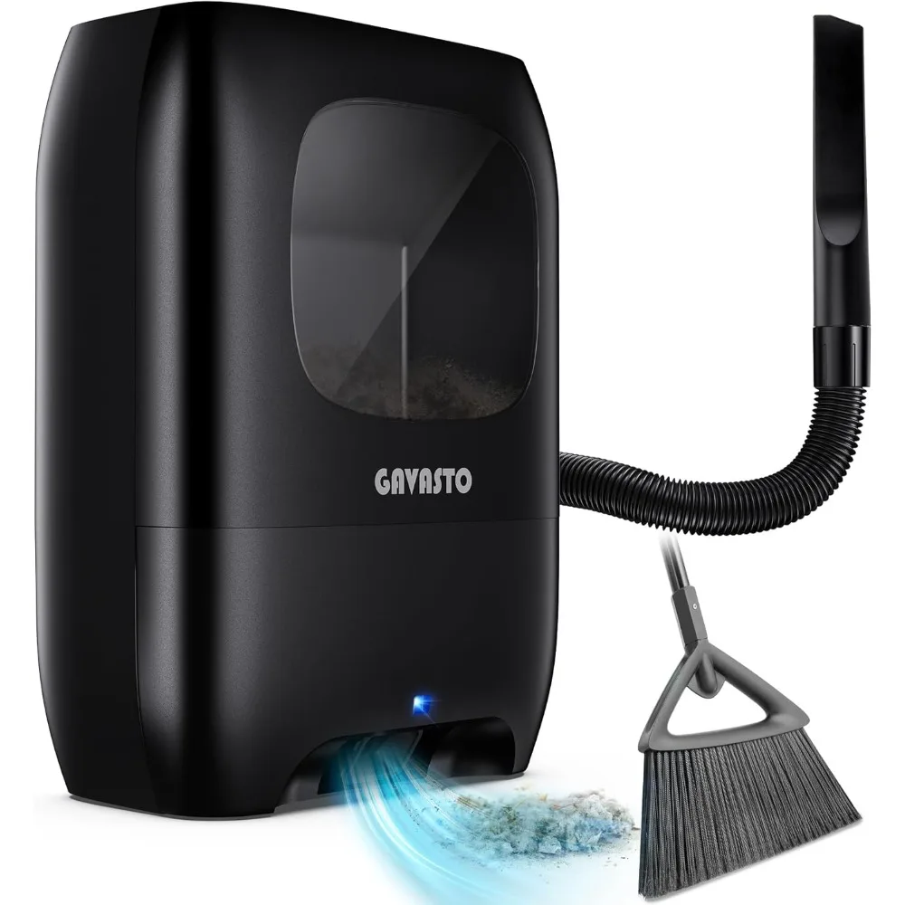 

Pro Touchless Vacuum Automatic Dustpan - Ultra Fast & Powerful - Great for Sweeping Salon Pet Hair Food Dirt Kitchen, Canister V