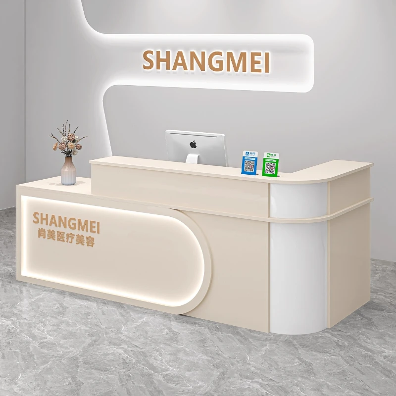 

Усовершенствованные роскошные стойки регистрации Салон красоты Кассир Клиника Магазин Стойки регистрации Парикмахерская Мебель La Mesa JTR