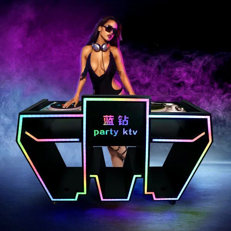 

PARTYK DJing table Luminous DJ table KTV box bar DJing Movable mixing Luminous bar