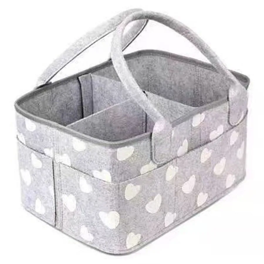 Borsa portaoggetti portatile per organizer per pannolini per bambini per fasciatoio e contenitori portaoggetti essenziali per la cameretta dell'auto