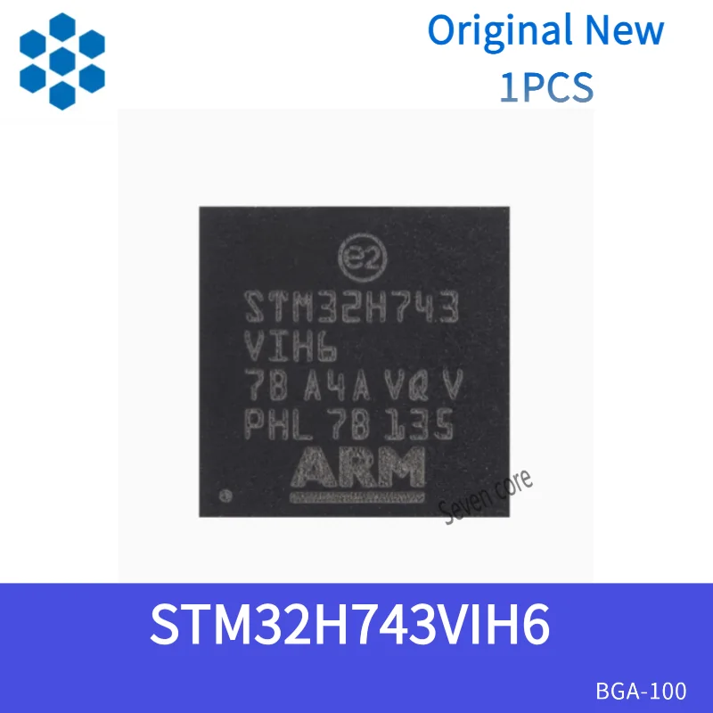 

Original New 1pcs STM32H743VIH6 TFBGA-100 32-bit Microcontroller (MCU) with ARM Cortex-M7 Core