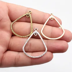 WYSIWYG 10pcs 39x31mm Drop Earrings Connector Charms Antique Silver Color Jewelry Findings Jewelry Accessories