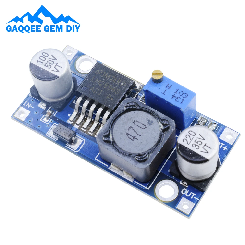 LM2596 Adjustable Buck Converter 3.2V~35V to 1.25-35V Power Supply Step Down Voltage Regulator Module Step Down Module