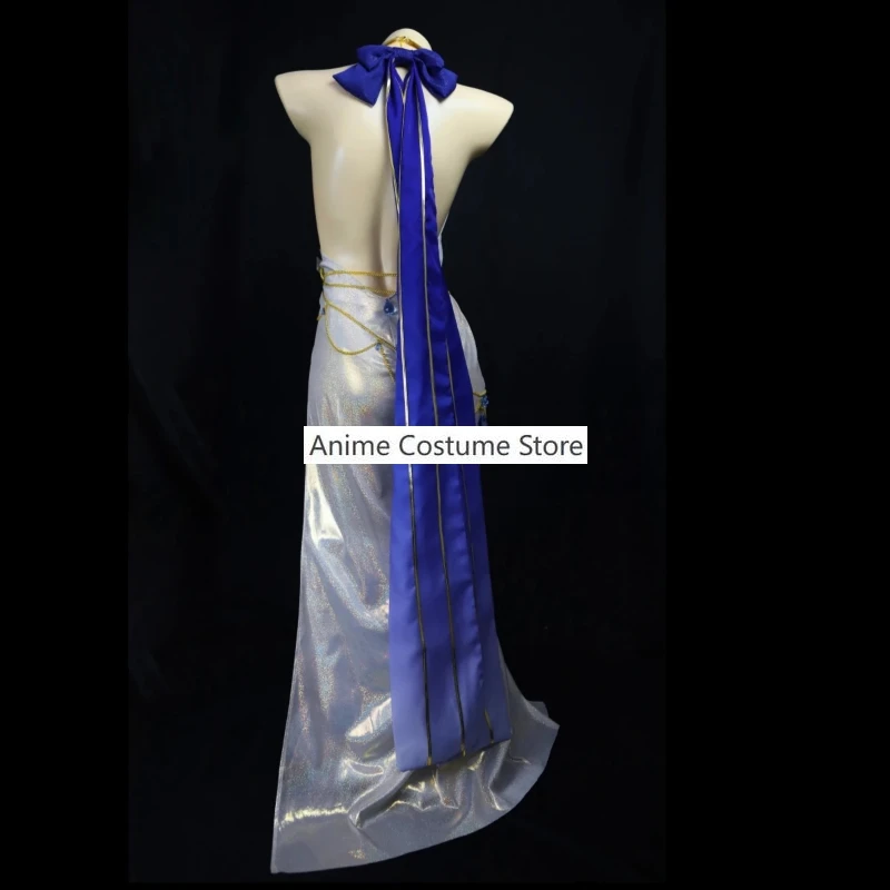 Gra NIKKE Anime peryferyjne Helen-Alice przebranie na karnawał Christmas Party biała gładka satynowa sukienka seksowna bogini elegancka sukienka garnitur