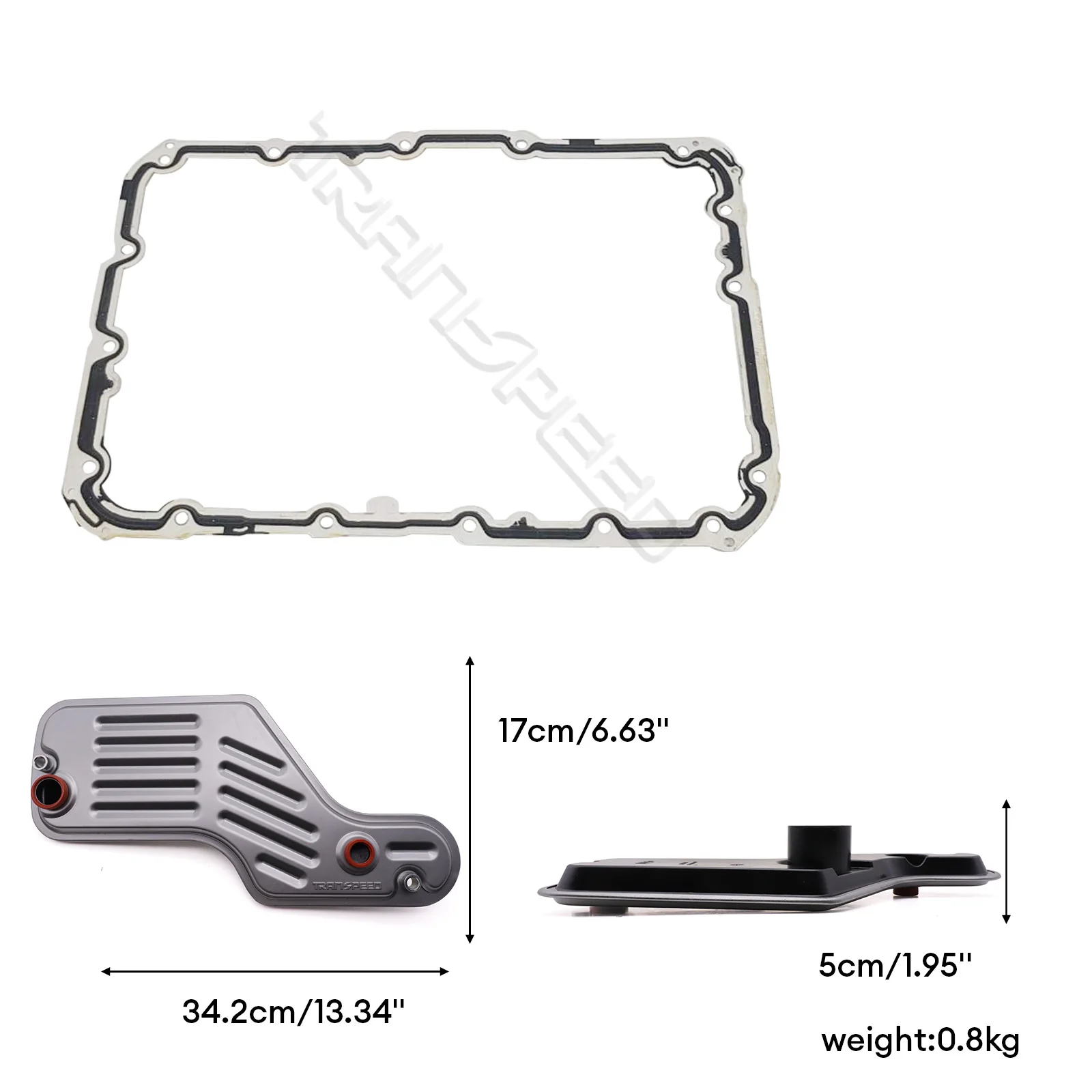 TRANSPEED 5R55S Auto Transmission Oil Filter  Short-Mouthed Oil Pan Gasket For Ford Mustang 4.0 4.6L Thunderbird 3.9L
