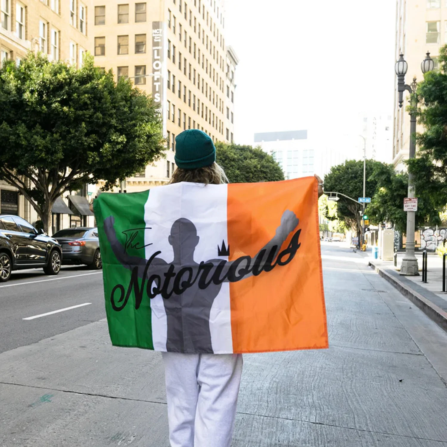 Conor Irland Flagge Banner Wandteppich MMA Kampf-Fanflagge Innen- und Außendekoration Männerhöhle Sportgeschenk