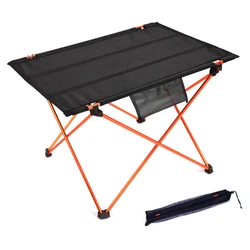 Mesa plegable portátil para acampar al aire libre, mesa de campamento ultraligera con bolsa de transporte, escritorio para acampar, senderismo, Picnic