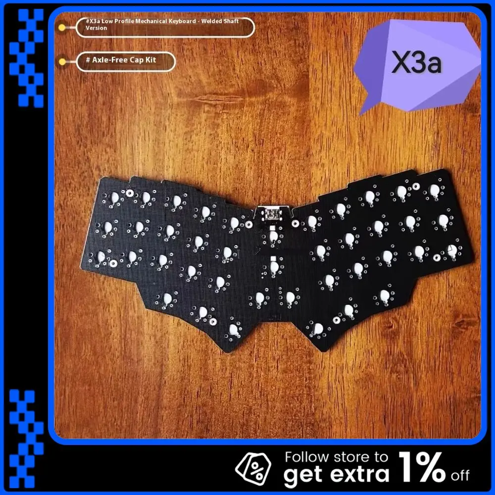 

Низкопрофильная клавиатура X3a, 40 клавиш, встроенная проводная клавиатура, эргономичная клавиатура, поддержка флаконов Qmk, аксессуары для геймеров