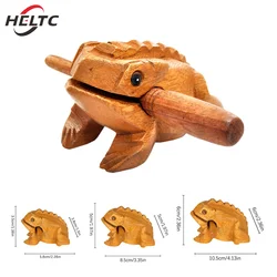1PCS Wood Thailand Traditional Craft Wooden Lucky Croaking Musical Instrument Home Office Desk Decor Lucky Frog Crafts