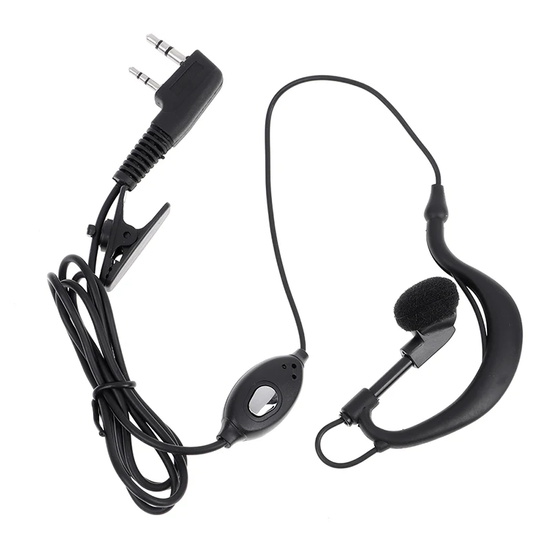 Walkie Talkie Headset Earphone K-Plug Wired Two Way Ham Radio Earpiece For BF-888S UV5R Walkie Talkie 992 Earwear