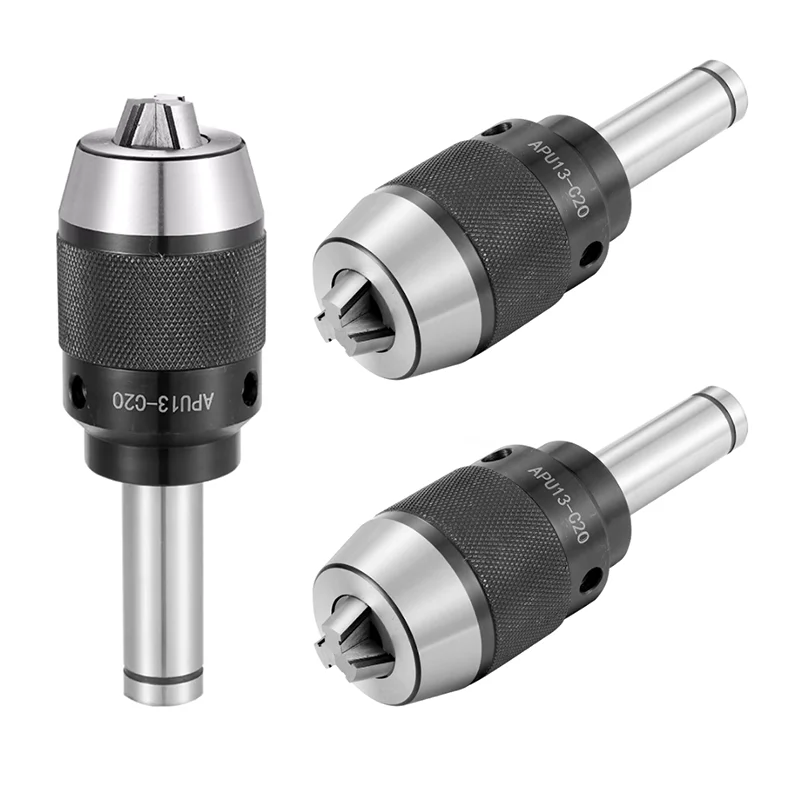 التلقائي مستقيم عرقوب C20 C25 C32 APU16 APU13 أداة حامل أبو الحفر تشاك CNC المتكاملة الذاتي تشديد مخرطة أداة حامل C