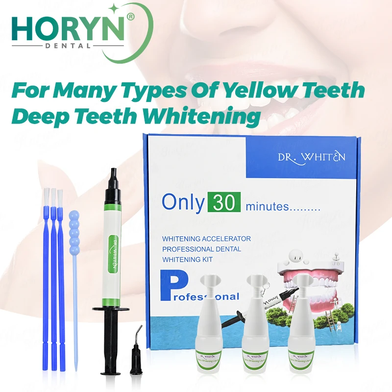 1Box Professional Teeth Whitening Kit Tooth Whitener Gel Bleach White Dental System Suitable Use with Teeth whitening machine