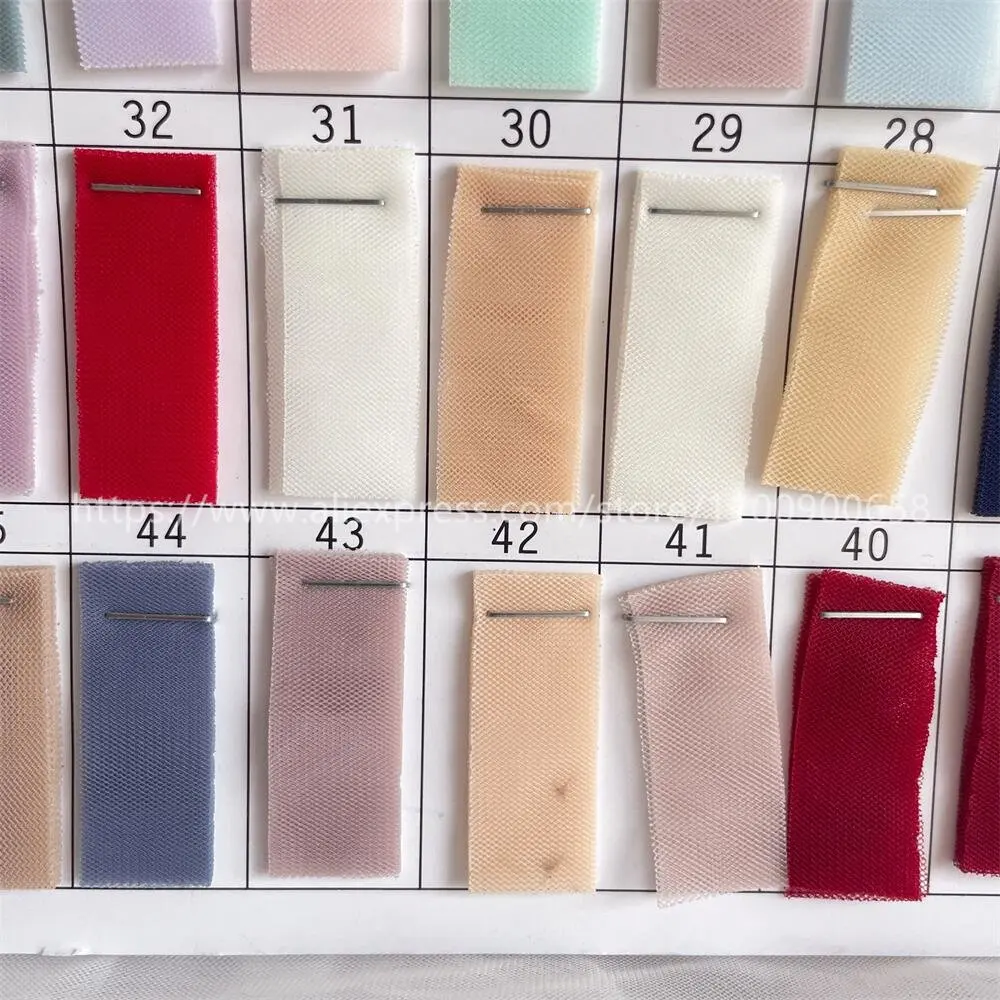 Tüll-Netzstoff für Hochzeitskleid- und Rockdekoration, Moskitonetztuch, Schweizer Verschlüsselung Schweiz, 67 Farben, RS4135 – Detail 6