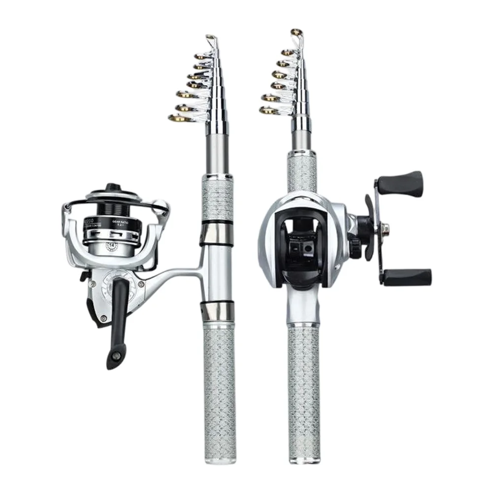 

1.6M 1.8M 2.1M 2.4M 2.7M Ultra Short Section Fish Pole ML Portable Scalable Lure Sliding Fishing Rod 2500G Fishing Weight