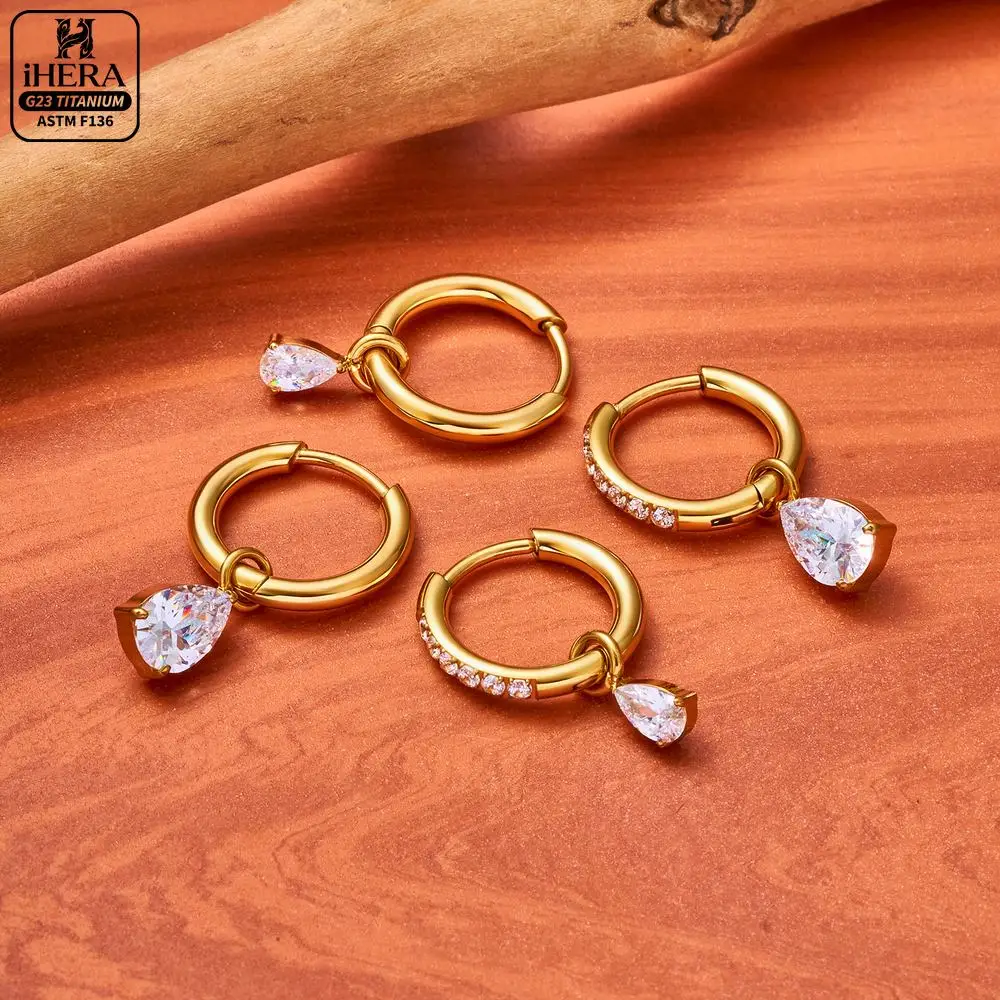 1/10 Stück F136 Titan Piercing Hänge-Creolen mit funkelnden Zirkonia-Steinen, Nasen-, Septum-, Helix-, Knorpel-Ohrringe-Set, Labret-, Augenbrauen- und Körperschmuck – Detail 11