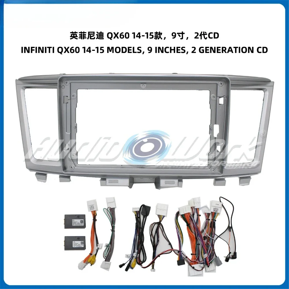 For 2014-2015 INFINITI QX60 2 GENERATION CD 9 Inch Car Frame Fascia Adapter Android Radio Audio Dash Fitting Pane