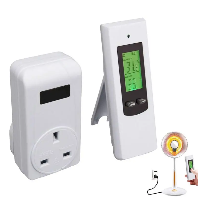 

Smart Thermostats With LCD Energy Saving Digital Plug Play Thermostat Wireless Electric Heaters Convection Heating For Home