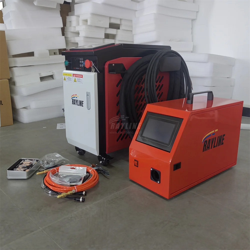 Nuovo stile Mini saldatore laser portatile portatile 3 in 1 Saldatura Taglio Pulizia Saldatrice laser in acciaio inossidabile 1500W