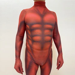 Halloween Superhero Cosplay Costume Zentai Bodysuit Ironman Party Suit Adults  Jumpsuit