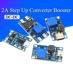 5Pcs MT3608 DC-DC Step Up Converter Booster Power Supply Module Boost Step-up Board MAX output 28V 2A for arduino diy kit