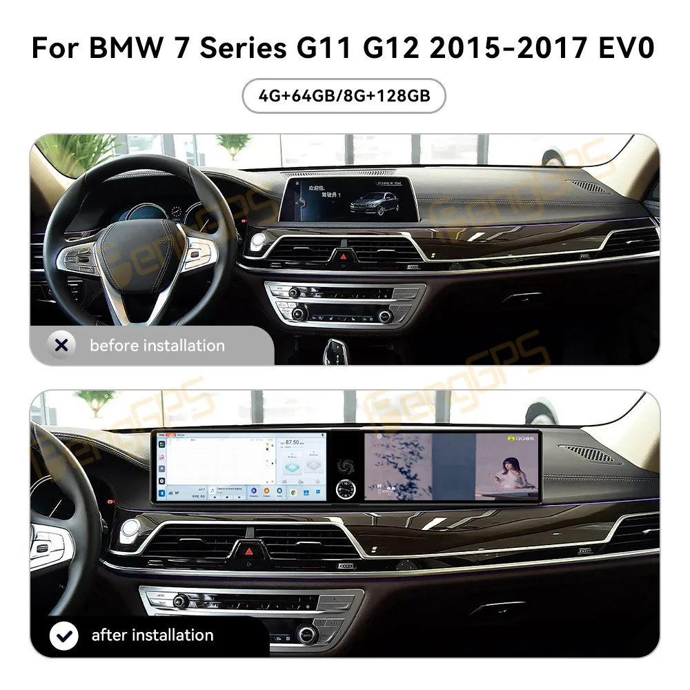 Car Accessories Radio For BMW 7 Series G11 G12 EVO 2015-2017 Android Auto GPS Navigation Multimedia Stereo Receiver Head Unit