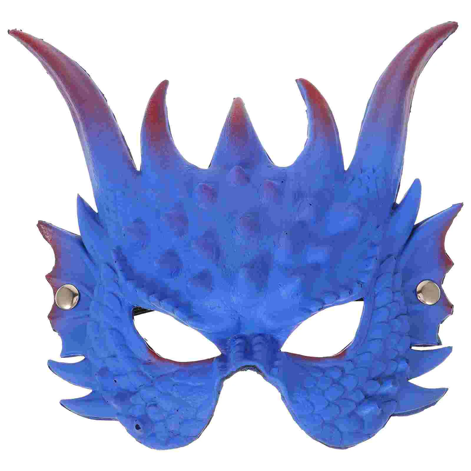 

Halloween Costumes for Adults Dragon Mask Accessory Prom Carnival Cosplay Blue Masquerade Miss