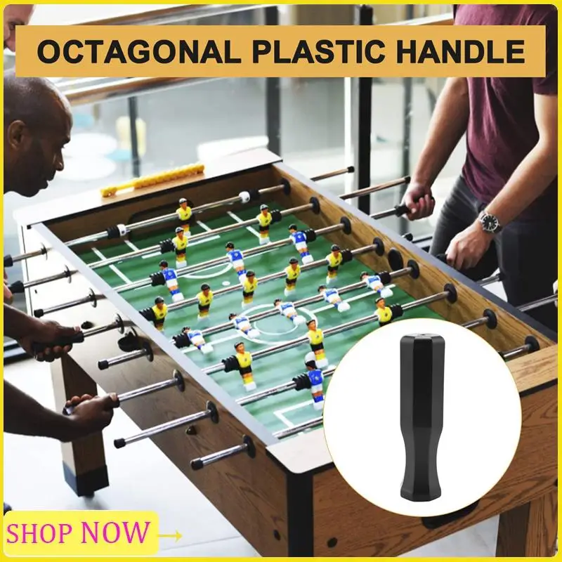 Especial Table Football Machine Accessories Foosball Handle Grips Octagonal Plastic Handles For Standard Table Feet (8 Pack)
