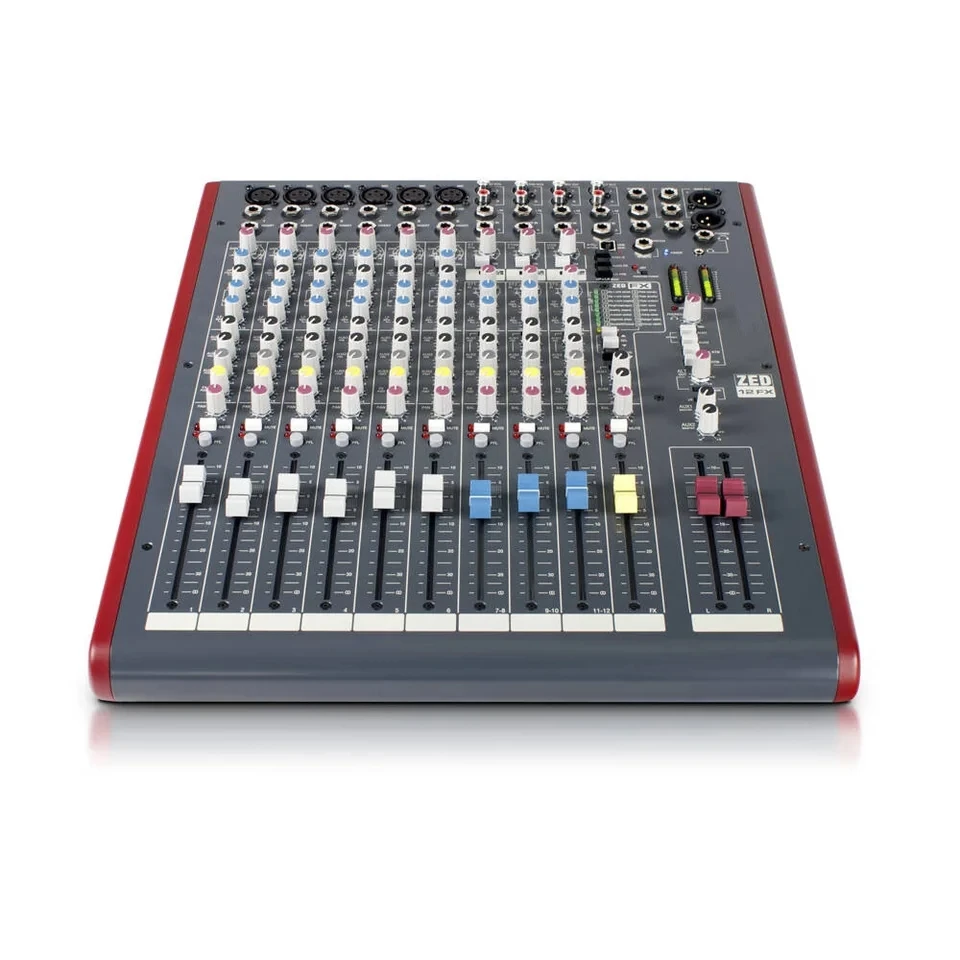 ZED12FX Аудиомикшер 12-канальный профессиональный микшер Консоль для микширования звука Компьютерный вход USB-интерфейс Микшерная консоль Звуковая карта