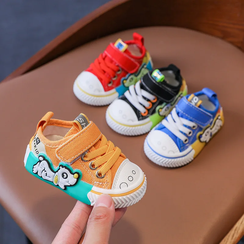 Baby Shoes Fashion Casual Leather Flats Boys Girls Sneakers Soft Botton Infant First Walker Mesh Breathable Children Shoes