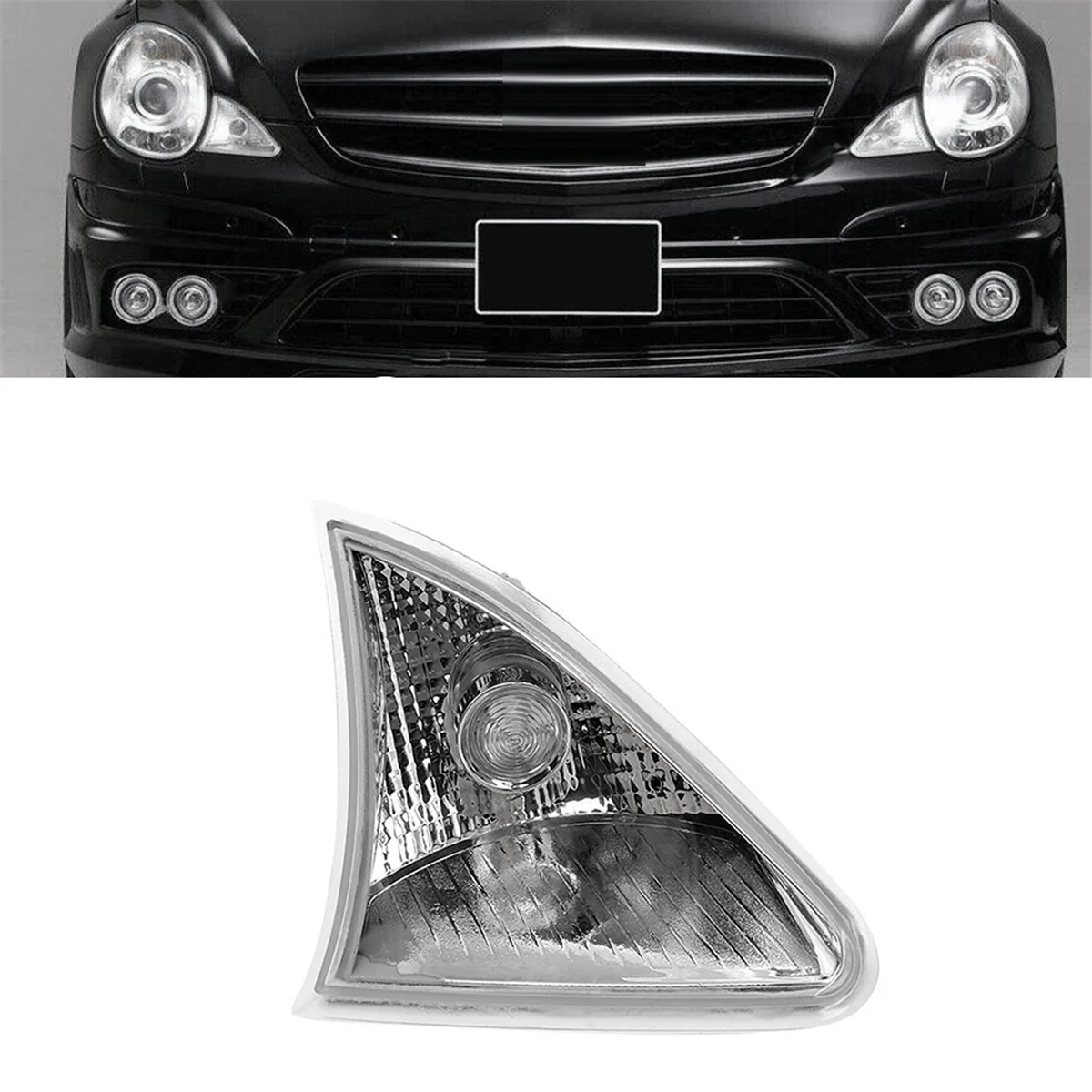 Luz de posição lateral direita A 2518201056   Para mercedes-benz w251 r320 r350 r500 2006-2010 lâmpada de estacionamento de canto dianteiro sem/lâmpada