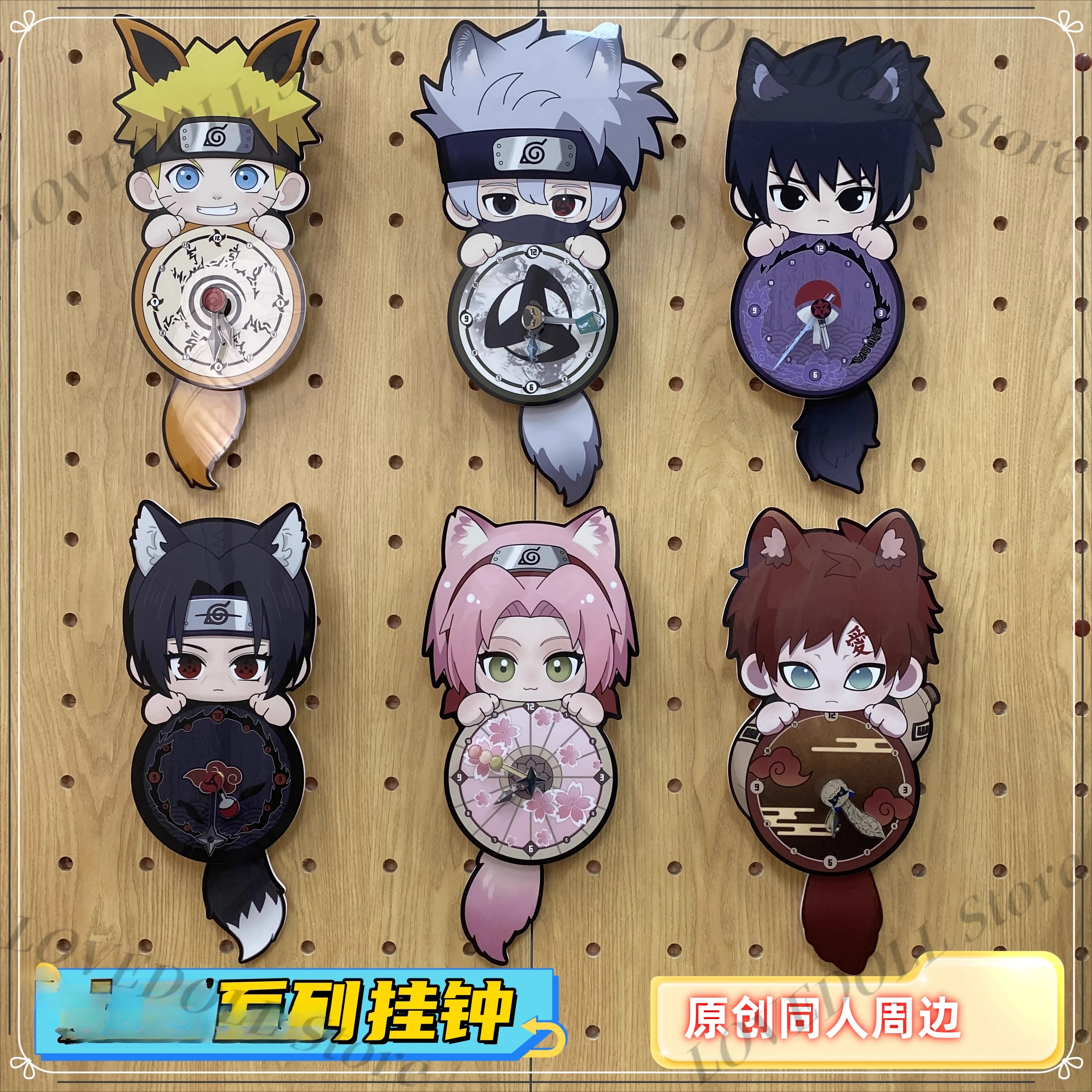 

Anime Attribute Cartoon Figure PVC Acrylic Creativity Clock Cosplay Wall Clock Student Alarm Clock Collection Original Fans Gift