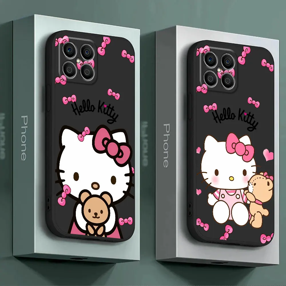 Sanrio H-Hello Kitty Phone Case for Honor X6 Magic5 Lite 8X X8 X9a X7 90 Pro X6a X8a 70 Magic5 Silicone Shell Back Cover