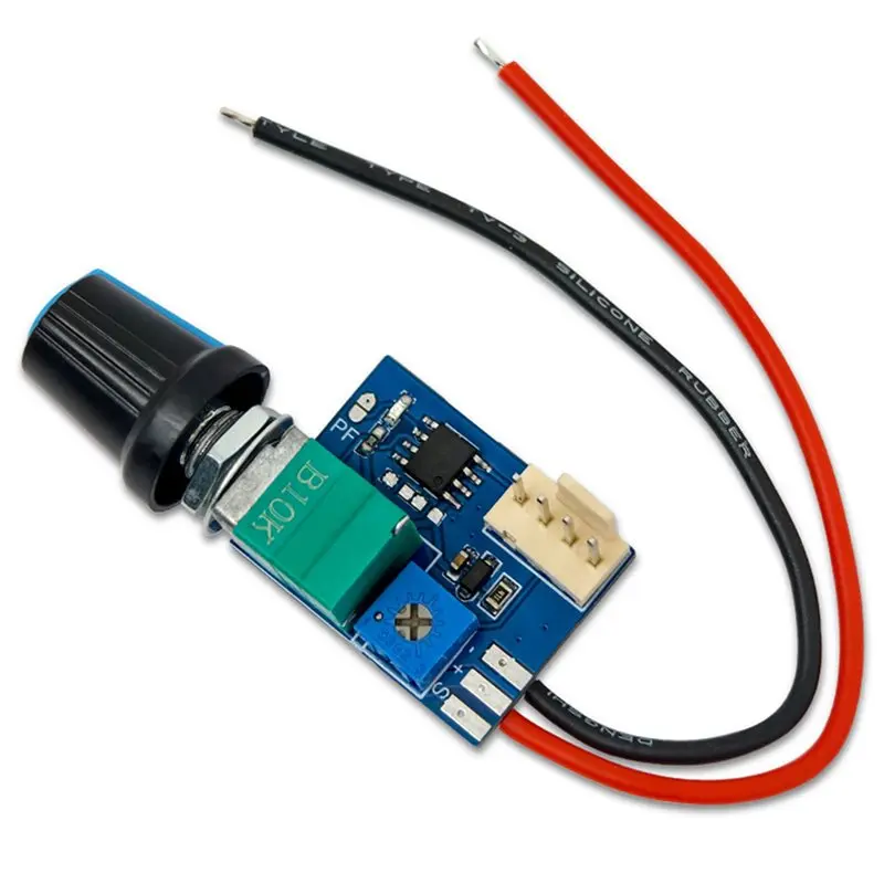 T19C 10PCS DC12V 4 Pin PWM Fan Speed Controller Board With Knob Switch Electrical Equipment Governor For Computer Case Fans