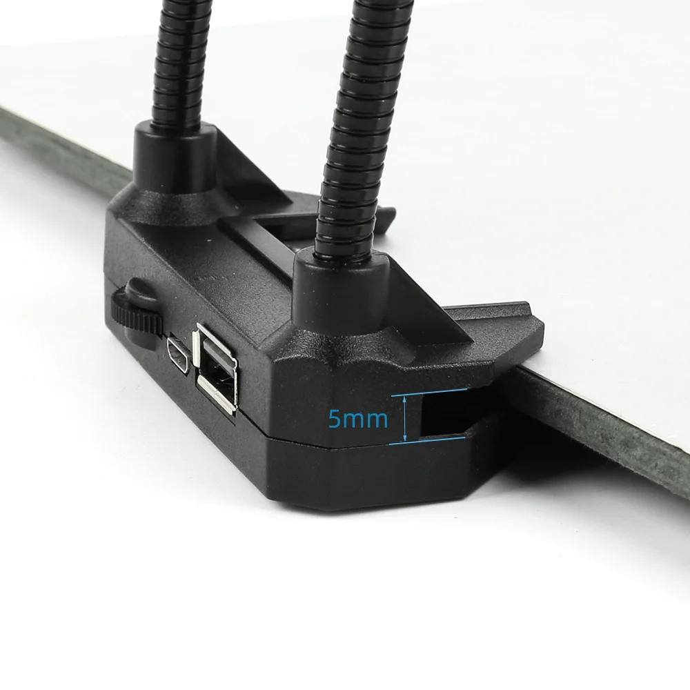 USB 56, verstellbares Mikroskop, LED-Ringlicht für Trinokular-Stereomikroskop, Digitalkamera, Lupe, Handy, Löten, EU-US – Detail 9