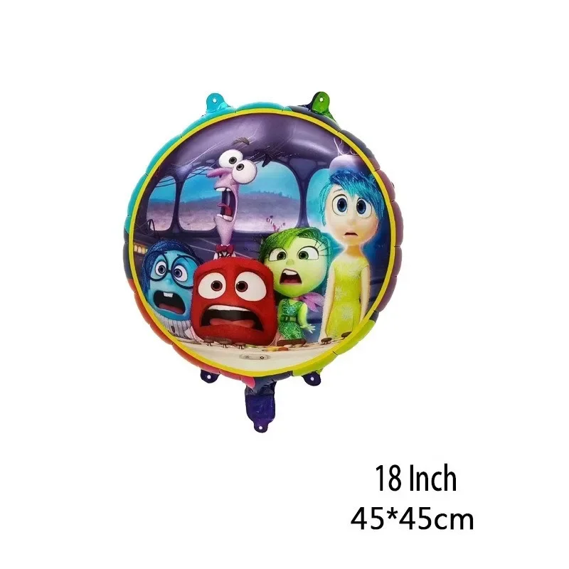 Disney Film Inside Out 2 balony Dekoracja urodzinowa dla dzieci Materiały imprezowe Balony foliowe Akcesoria Dekoracja pokoju dziecięcego Zabawki Prezent