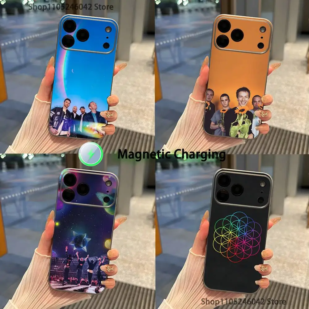 

Band C-Coldplay For iPhone 17,16,15,14,13,12,11,Pro,Max,Plus,Mini,SE Transparent gray Phone Case Magnetic Wireless Charging
