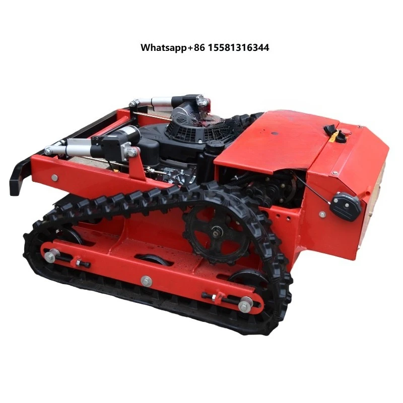 Fast Delivery CE Approved Remote Control  Cordless Self Propelled Lawnmower with  Engine Grass Cutter for Garden