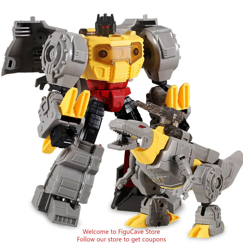 JIAYUEHUANG Transformando Brinquedos 8809 Grimlock Tiranossauro Capitão E KBB 6645 Robô Modelo Coleção Presentes Figuras de Ação
