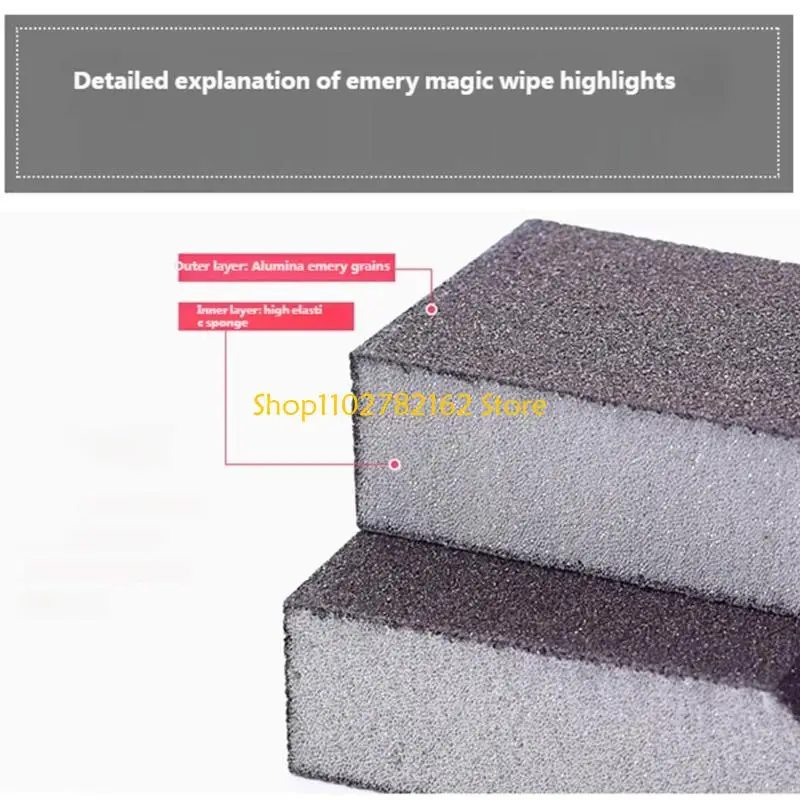 547B Foam Sanding Set Cleaning Sponge Nonslip Sander Sponges for Wood Drywalls