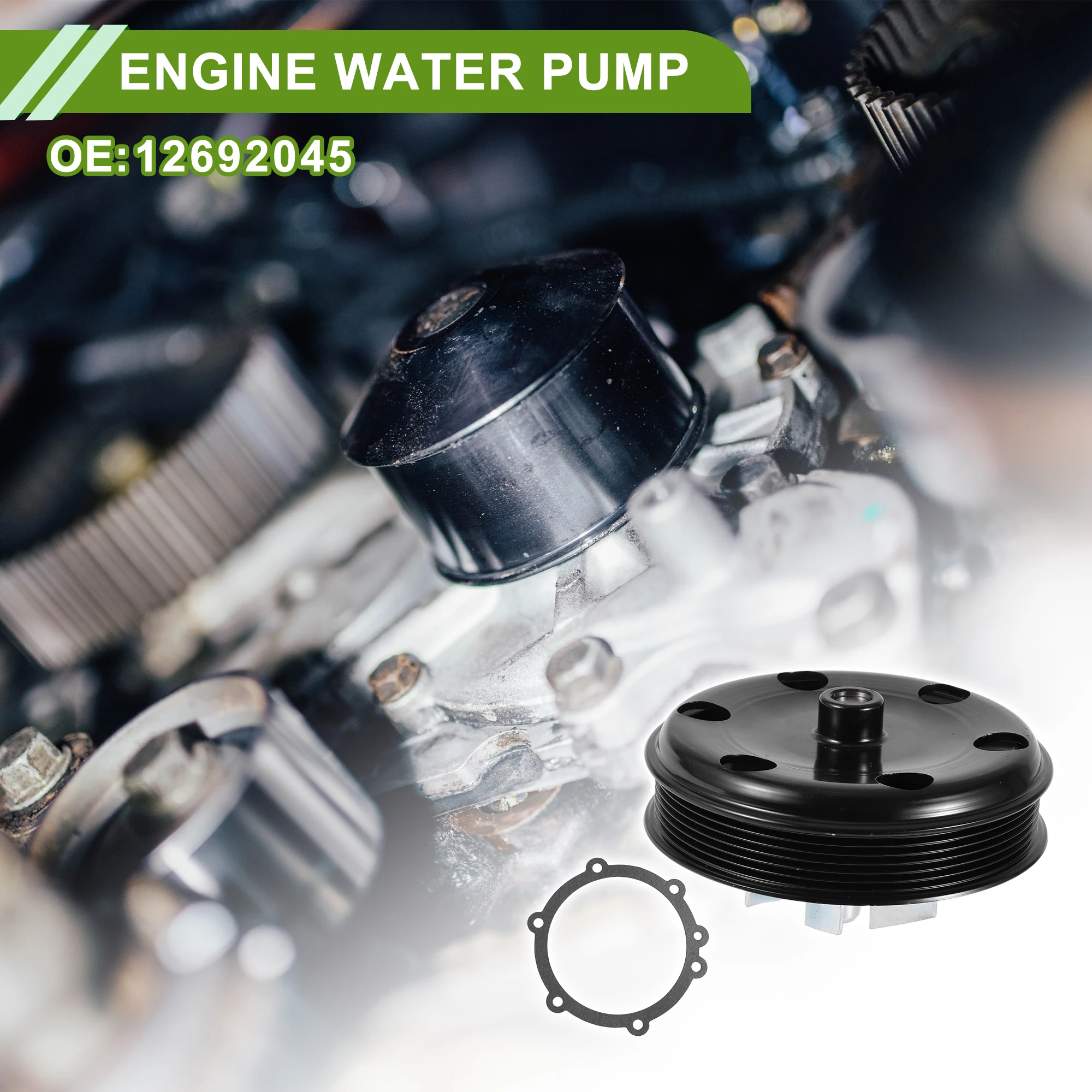 

UXCELL Engine Water Pump for Chevrolet Silverado 1500 No.12692045 Cooling Water Pump
