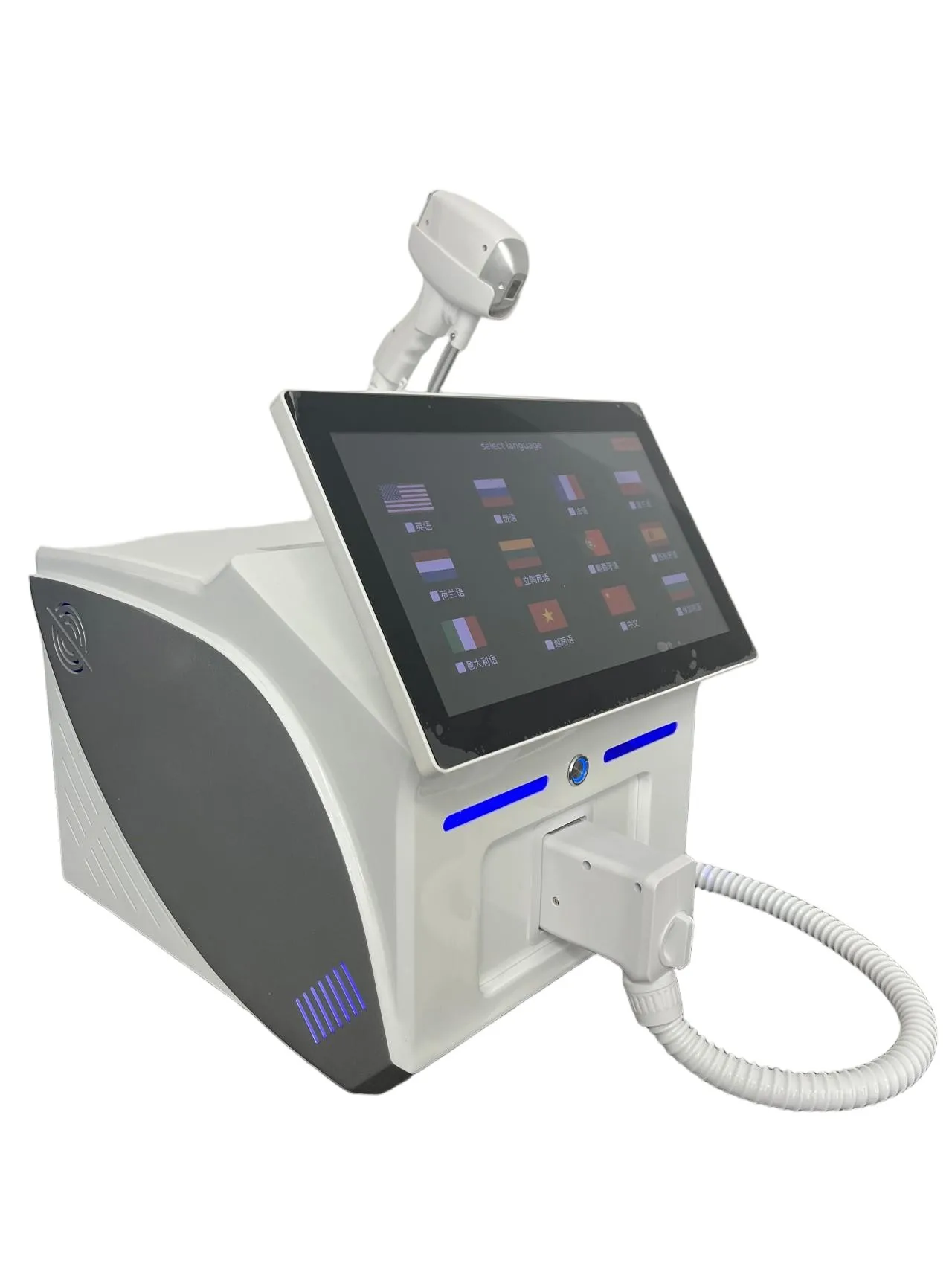 Professional Diode Laser Hair Removal Machine 60M Flashes Ice Cooling LCD Screen Permanent Painless for Face Bikini for Salon