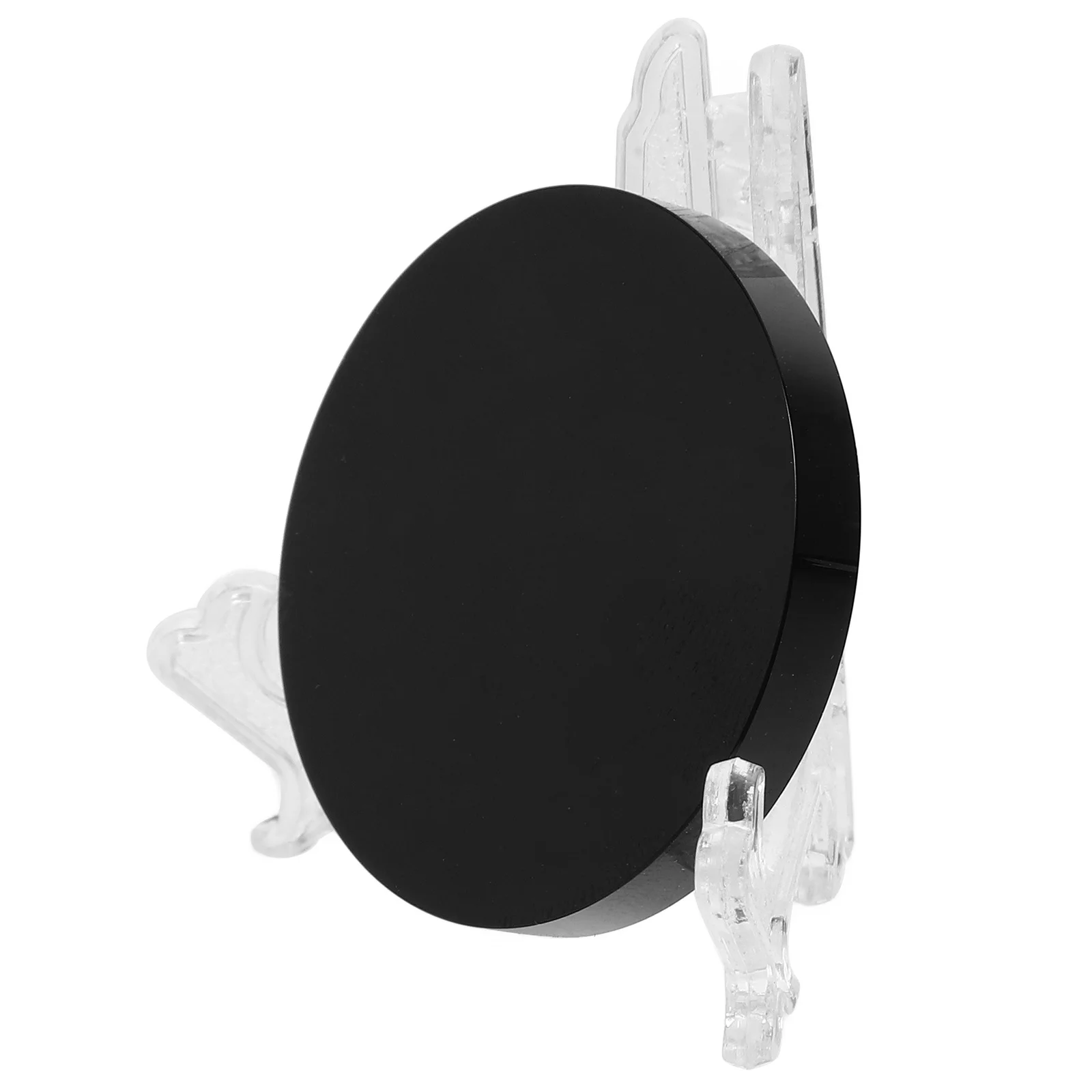 

Obsidian Divining Mirror Black Mirrors Divination Board Decorative Round Gothic Stone Coasters