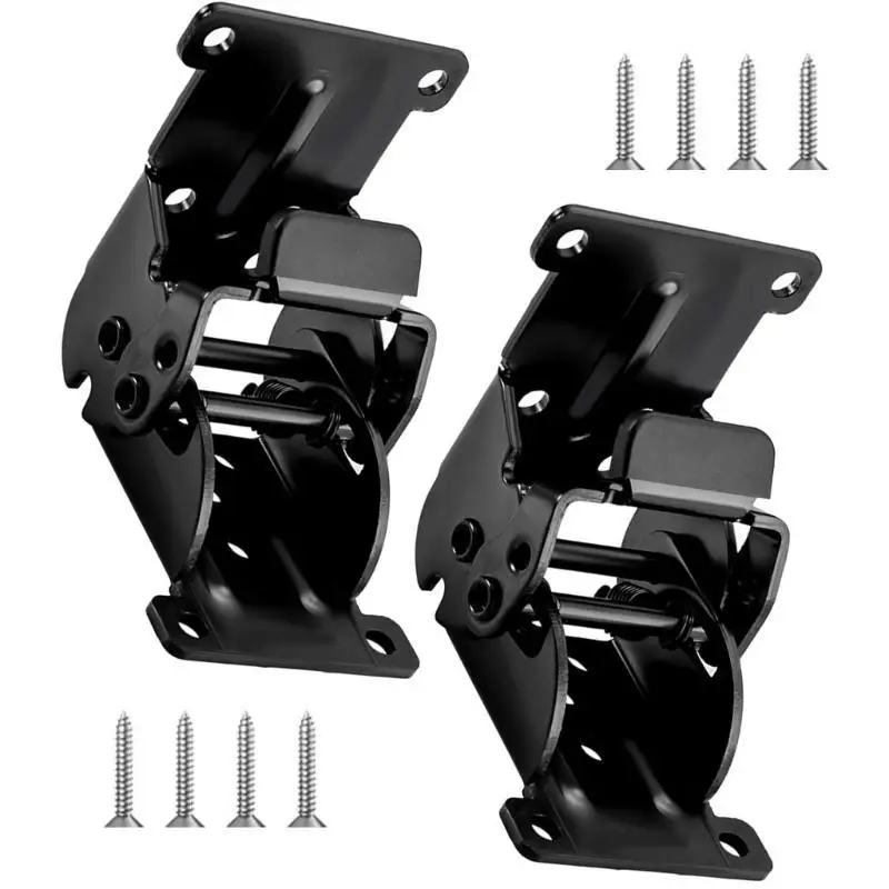 652F 2Pieces Practical 90 Degree Foldable Hinges for Projects Supplies and Home Use