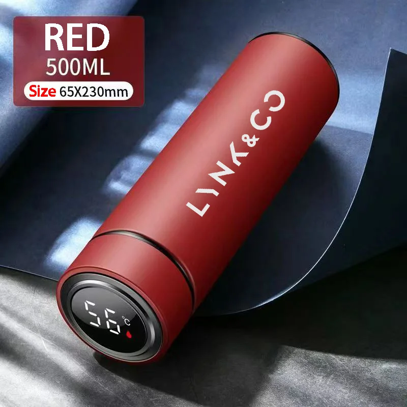 304 Stainless Steel Intelligent Temperature Measuring Thermos Cup For LYNK&CO 03+ PHEV 05 09 PHEV MHEV 01 02 06 Car Accessories