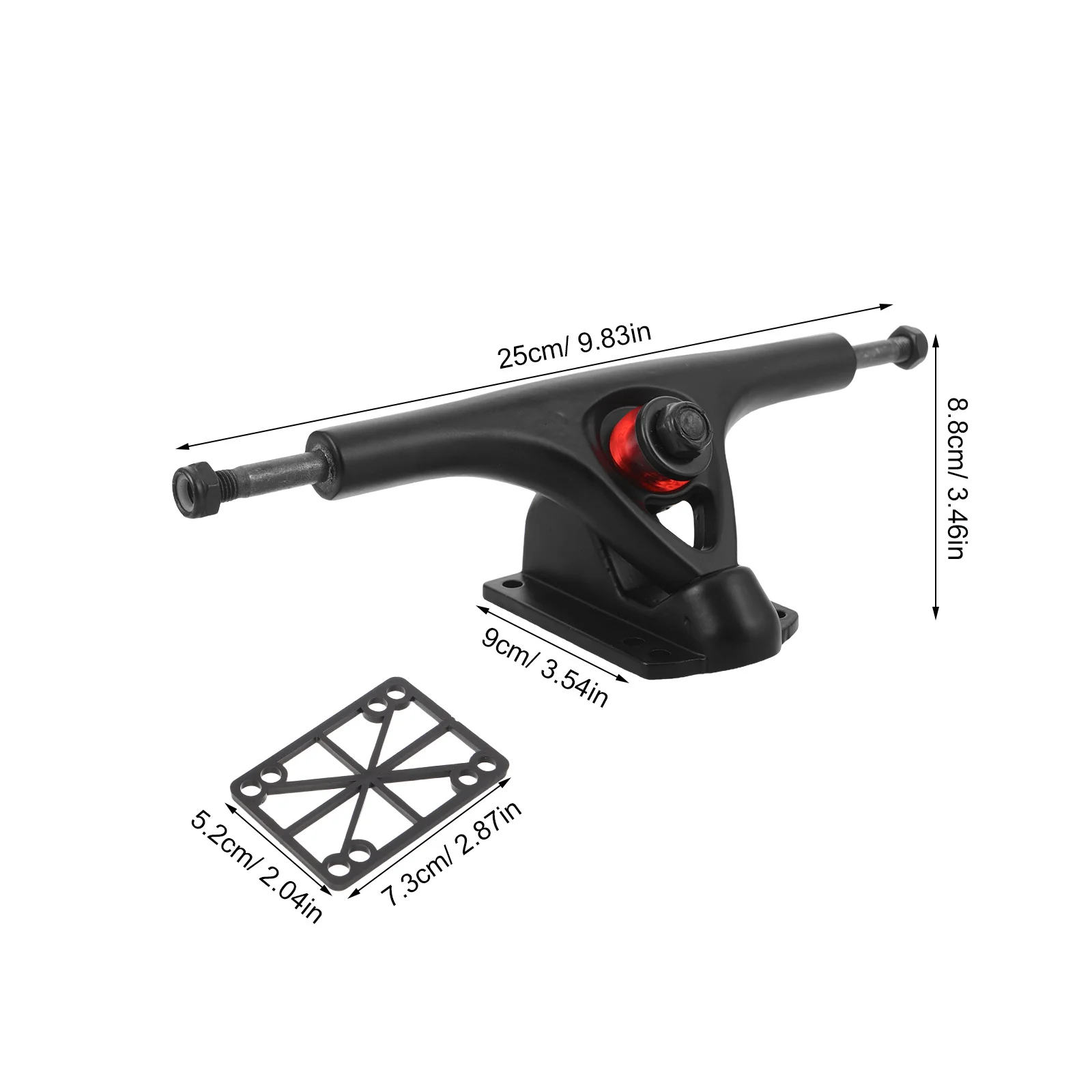 2 قطعة شاحنات التزلج 7 "الشديدة التحمل استبدال مجموعة انفصال تصاعد الأجهزة ل كروزر بارك التزلج طقم تصليح Longboard #3