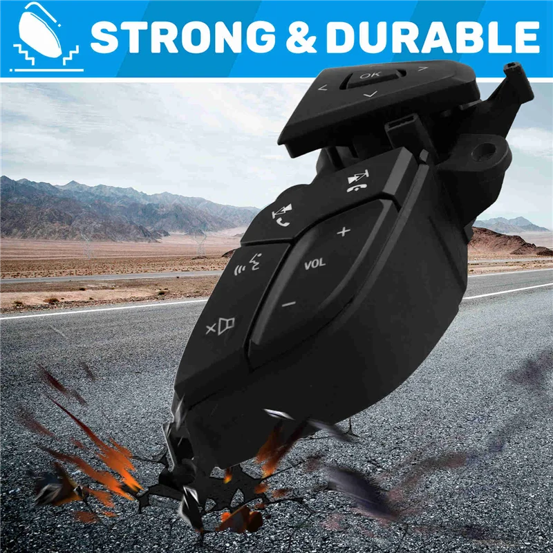 

Car Steering Wheel Volume Adjustment Switch Assembly Multifunction Switch DG9T-9E740DBW For Ford Fusion 2013-2018 ,A