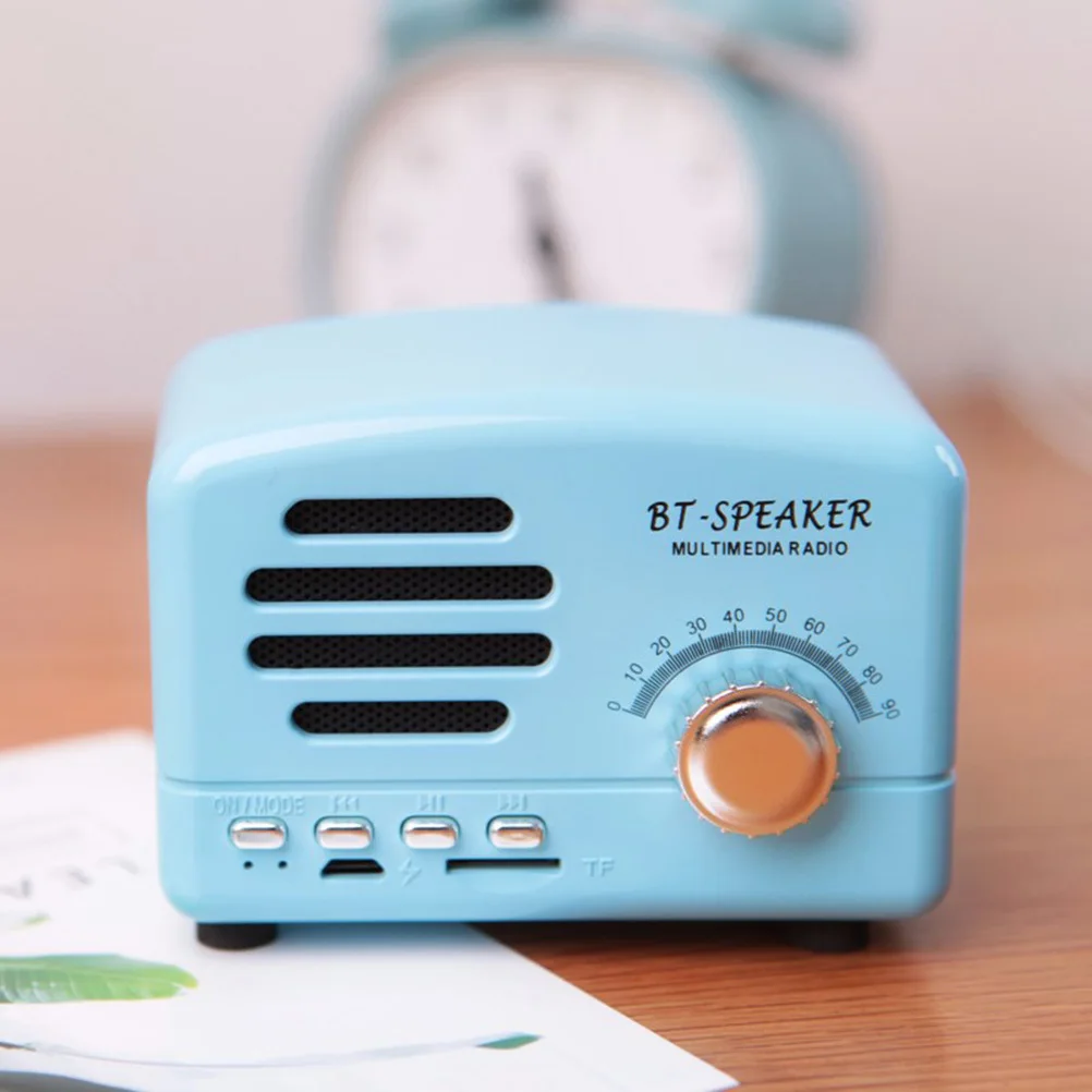 

Speaker Vintage Wood Grain Radio Wireless Multi Function Speaker 32Gb T-Flash 1200Mah 5H Playtime